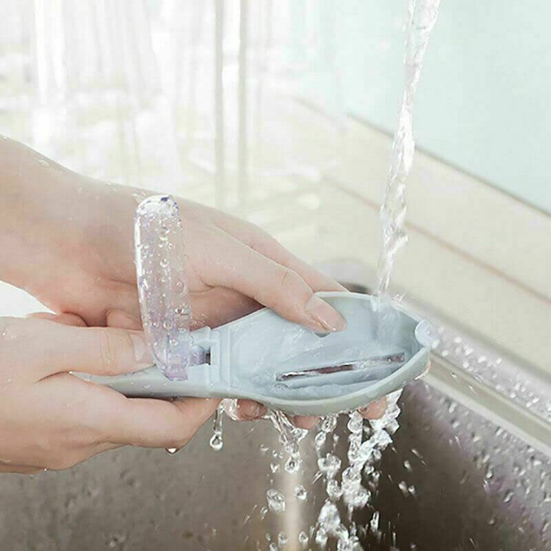 MAXPERKX Fish Scale Scaler Remover - Blue Plastic Fish Cleaning Brush for Kitchen, Cooking & Descaler Tool - Effortless Scales Peeling & Skin Shaving - Perfect for Home Chefs, Seafood Lovers & Outdoor Fishing Enthusiasts