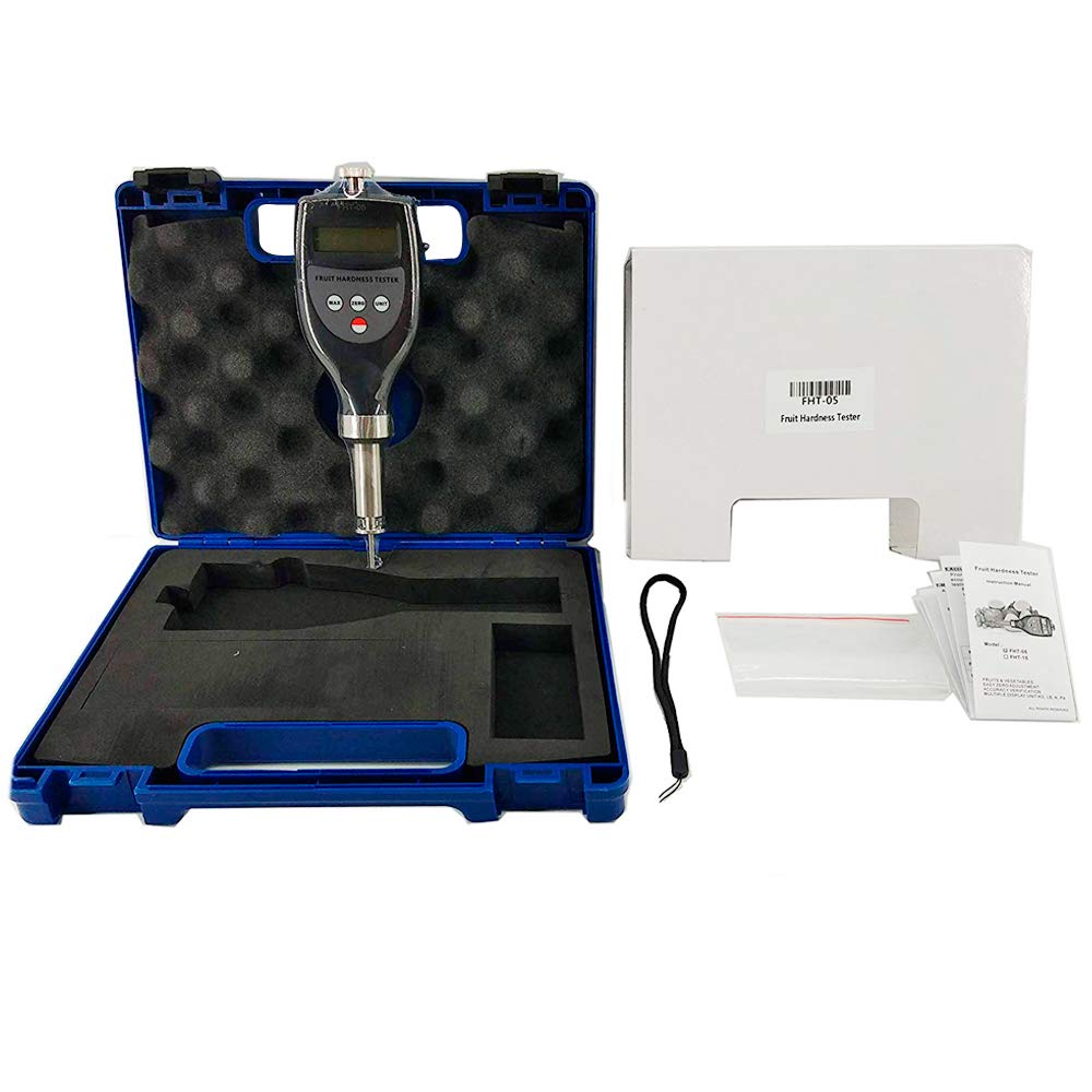 Digital Fruit Penetrometer Hardness Tester - 0.2 to 5.0kgf/cm² Firmness Tester for Soft Fruits Like Peach, Banana, Apricot, Plum, Melon, Citrus & Persimmon | Perfect for Farmers, Food Labs & Quality Control in Agriculture