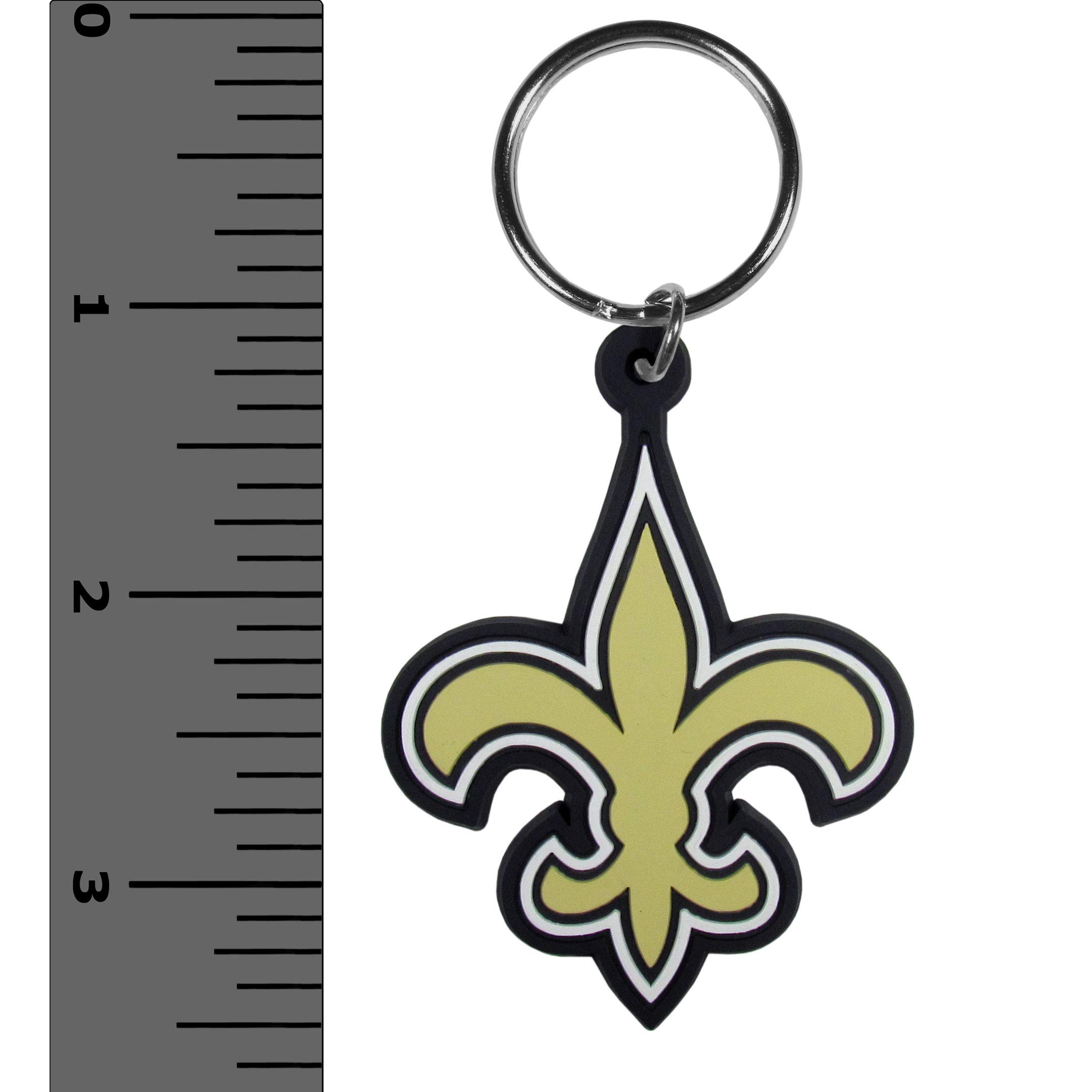 NFL Rubber Keychain - Durable Flex Key Ring for NFL Fans - Perfect for Car Keys, Backpacks & Gifts for Sports Enthusiasts