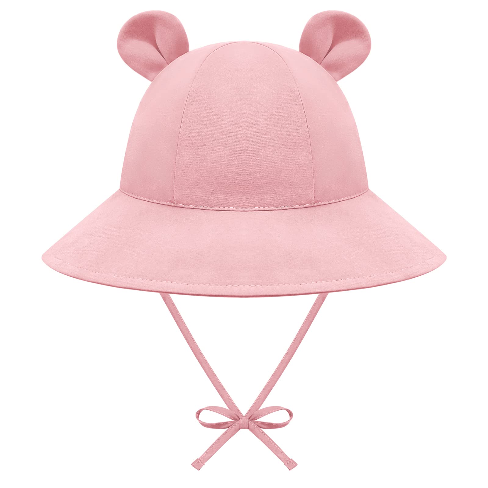 UPF 50+ Baby Sun Hat with Bear Ears - Wide Brim Toddler Sun Protection Hat for Boys & Girls - Perfect for Beach, Outdoor Play & Summer Activities