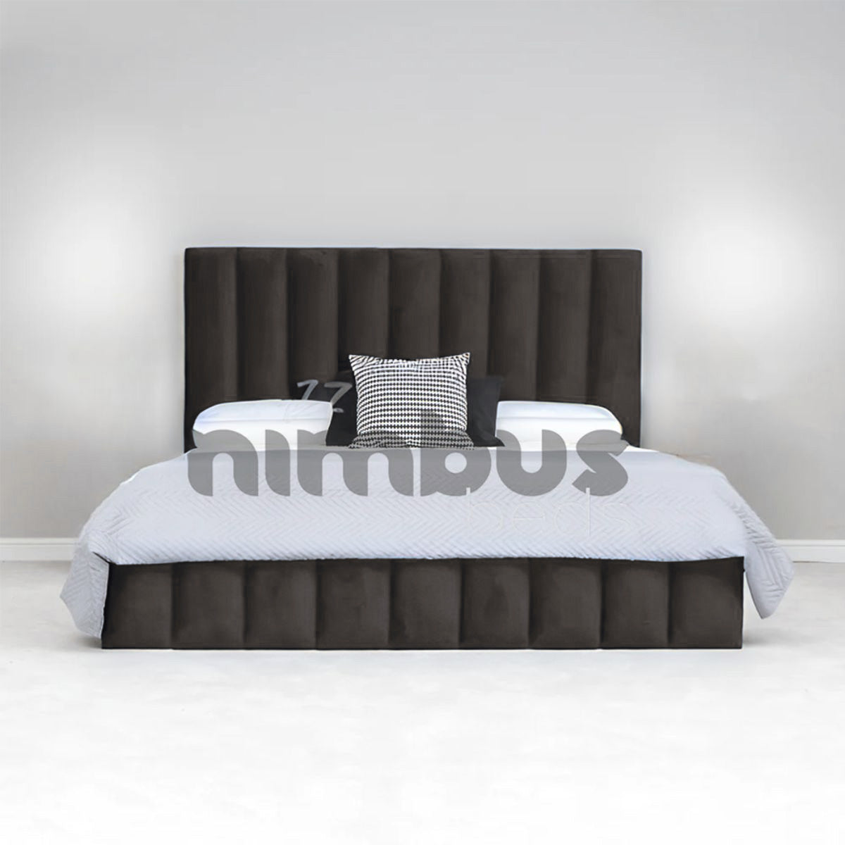 Louie Bed Frame - Queen Size Modern Platform Bed with Wooden Slats & Sturdy Metal Legs | Perfect for Bedrooms, Guest Rooms & Apartments