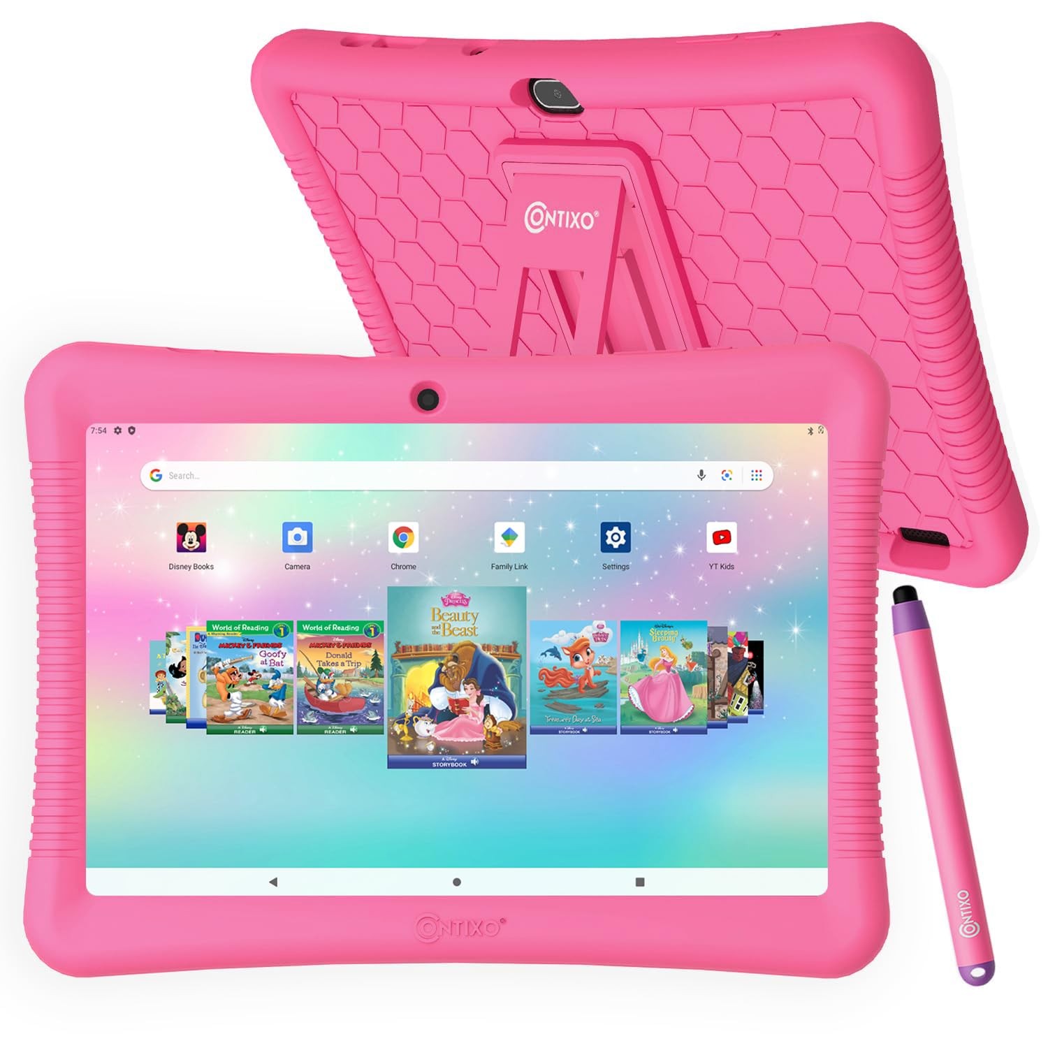 Contixo 10 Inch Kids Tablet 64GB with Disney Storybooks & Stickers - Educational Android Tablet for Children with Parental Controls - Perfect for Learning, Reading & Entertainment at Home or Travel