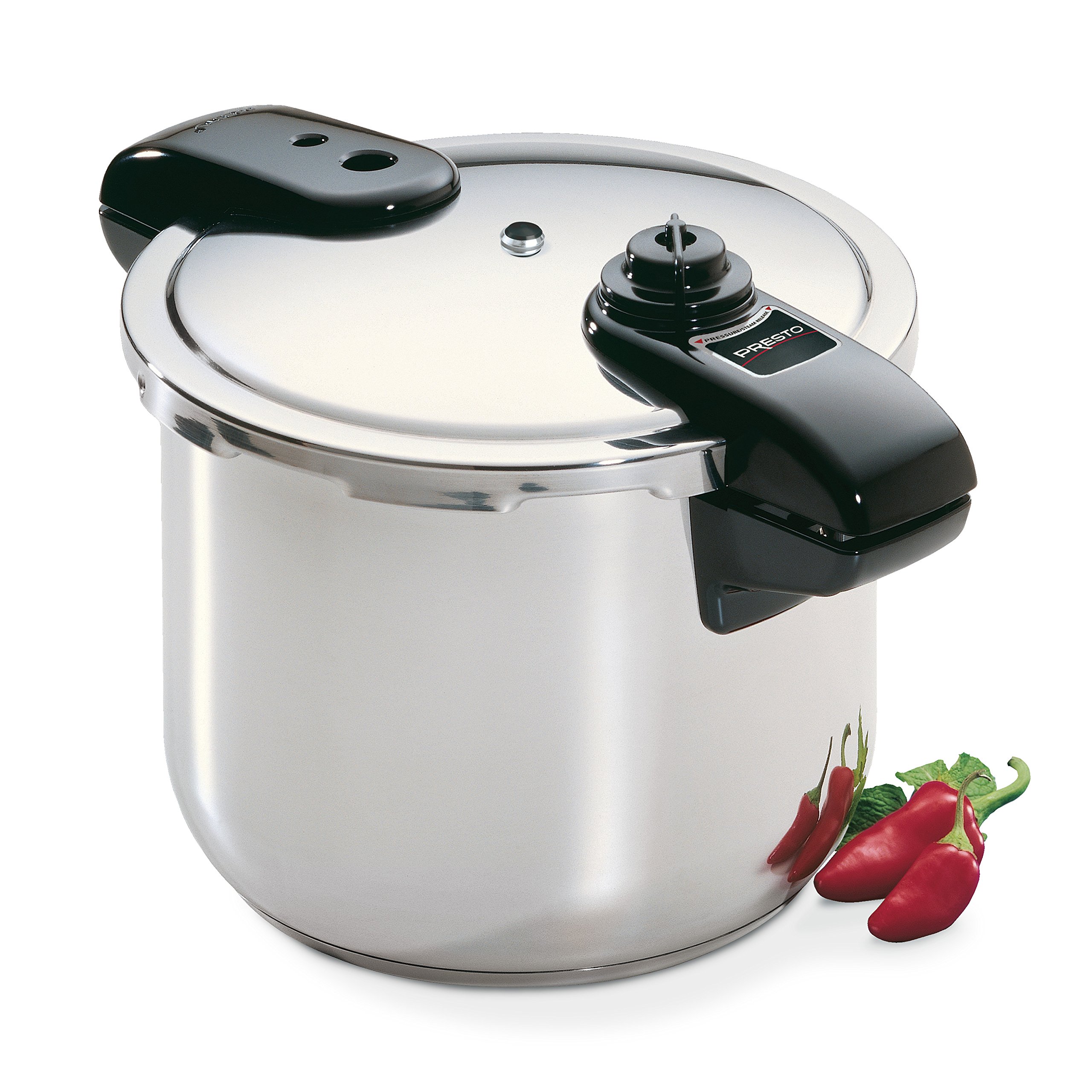 Presto 01370 8-Quart Stainless Steel Pressure Cooker - Fast & Safe Cooking for Soups, Stews & Meals | Perfect for Home Chefs & Meal Prep
