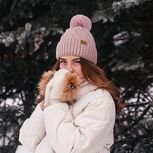 Cozy Fleece Knitted Winter Hat for Men & Women - Warm Beanie for Cold Weather - Perfect for Skiing, Snowboarding & Outdoor Activities
