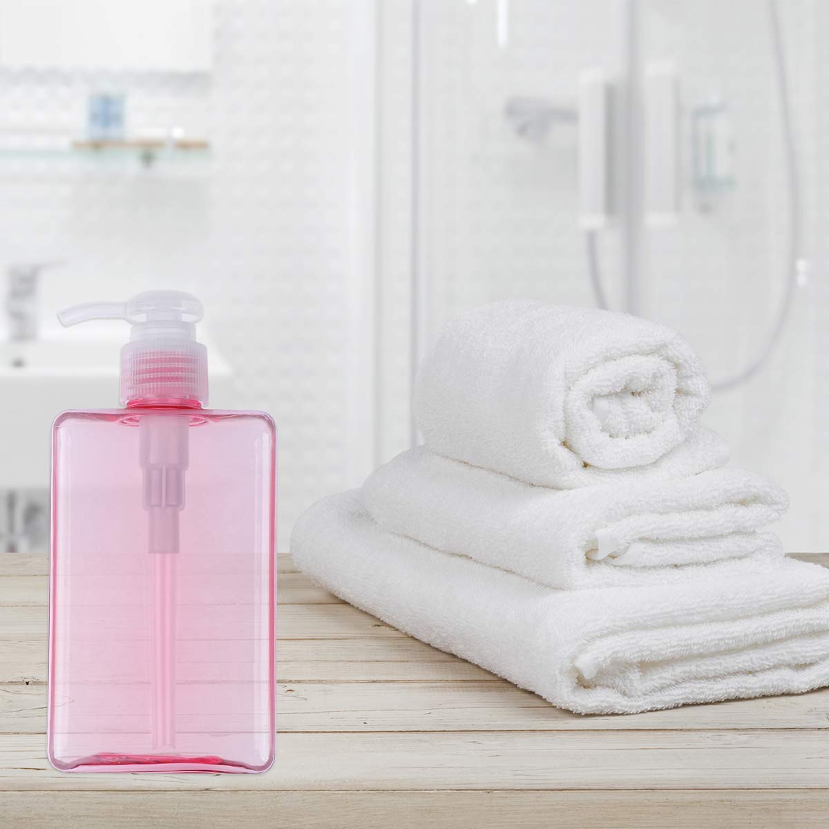 2 Pack Clear Empty Cosmetic Bottles with Pump - Travel Size Refillable Containers for Lotion, Shampoo, Hand Soap & Toiletries | Perfect for Makeup, Skincare & Travel Essentials