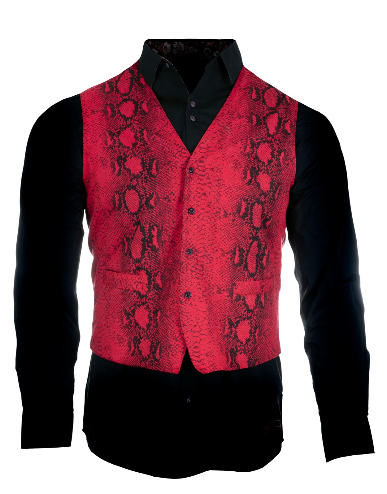 Lizard King Vest for Men - Stylish Red Outdoor Jacket for Hiking, Camping & Casual Wear