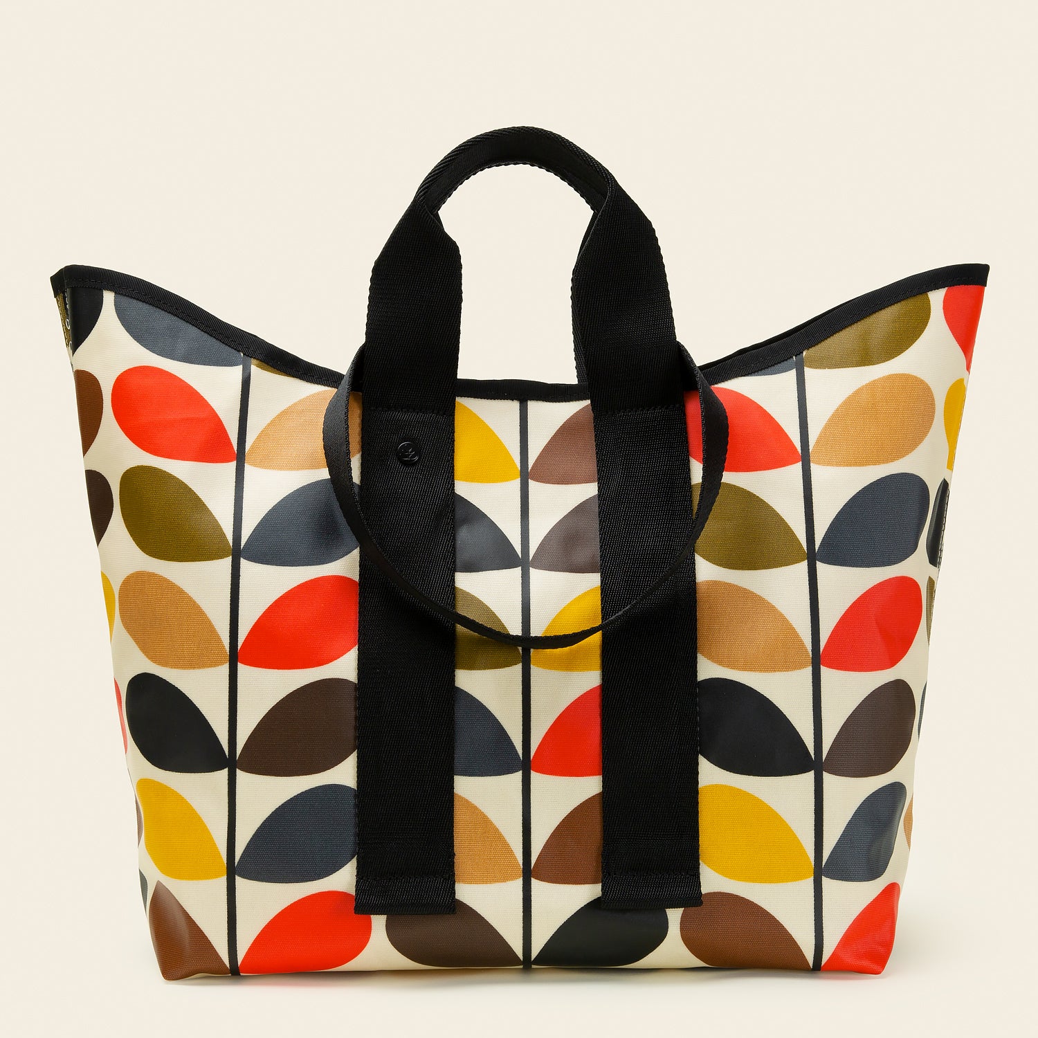 Stylish Carryall Basic Large Tote Bag - Classic Multi Stem Print - Perfect for Work, Travel & Everyday Use