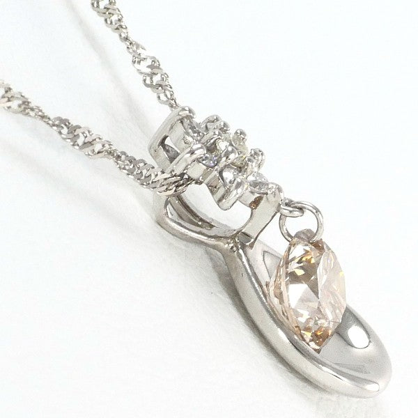 18K White Gold Brown Diamond Necklace for Women - Elegant Jewelry Gift for Anniversary, Valentine's Day & Special Occasions