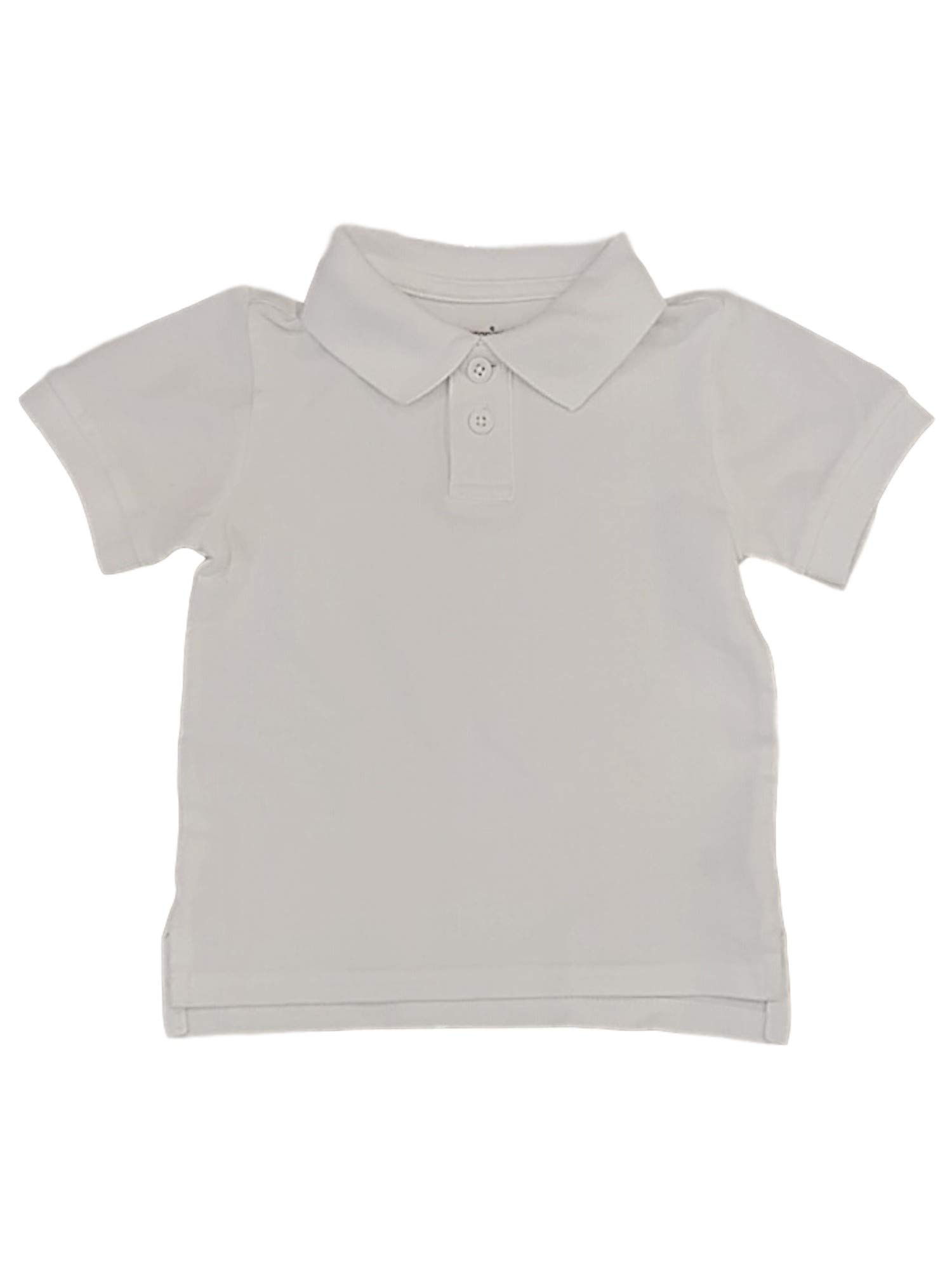 Garanimals Boys' White Collared Two-Button Polo Shirt - 18M Infant & Toddler Casual Top for Playdates, School & Family Outings