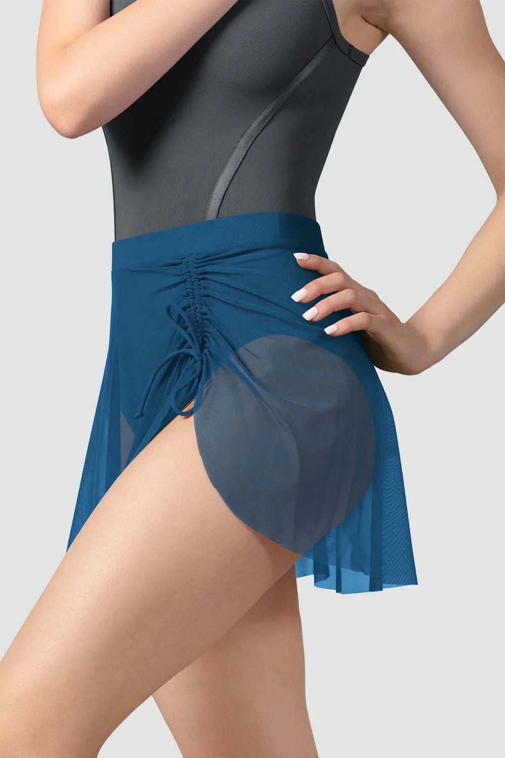 Bloch Women's Peacock Nicky Mesh Dance Skirt - Perfect for Ballet, Jazz, and Contemporary Dance Performances