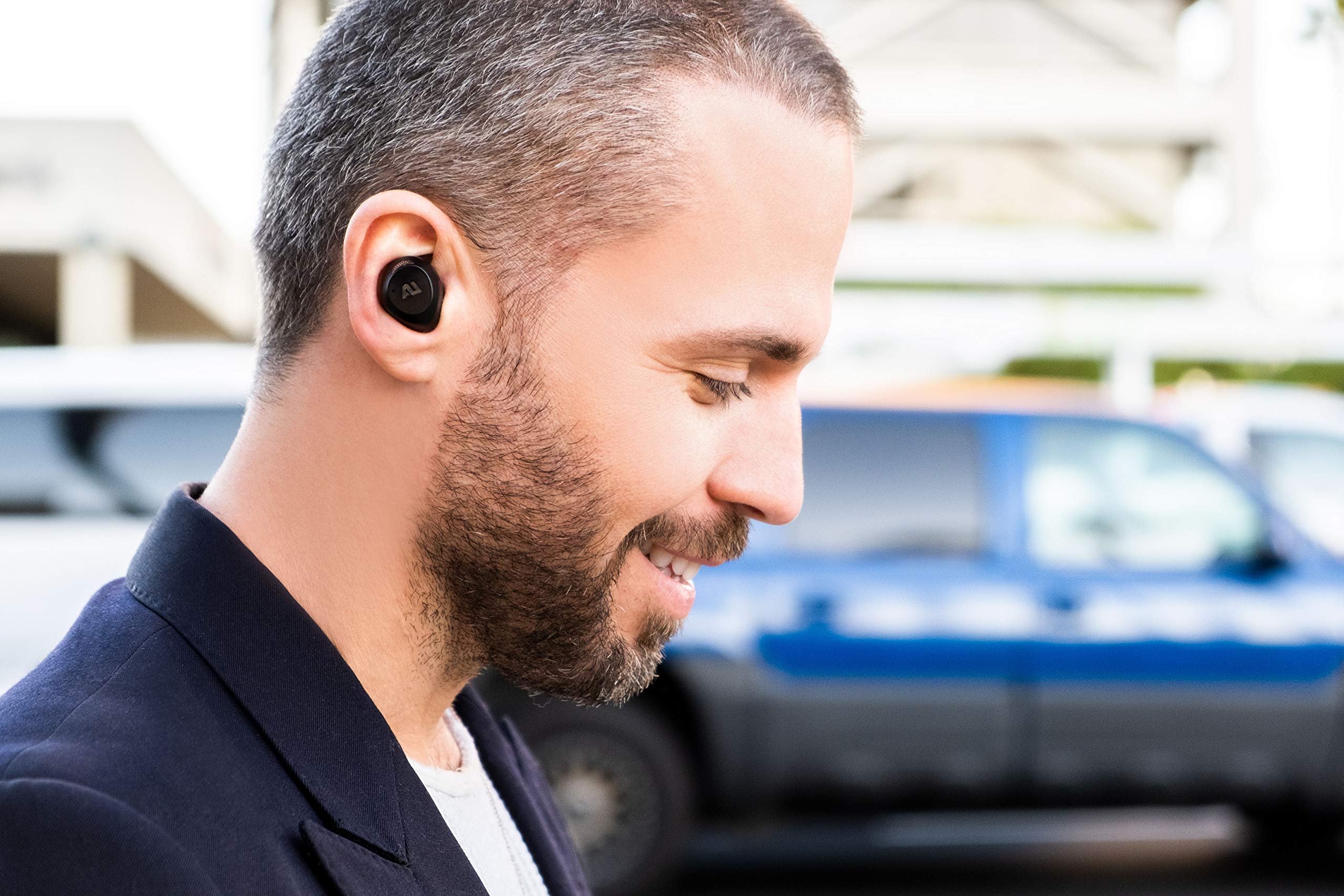 ausounds AU-Stream Hybrid Bluetooth True Wireless Earbuds with Active Noise Cancellation - Touch Controls, Wireless Charging Case & Premium Dynamic Drivers (Gold) | Perfect for Commuting, Workouts & Travel
