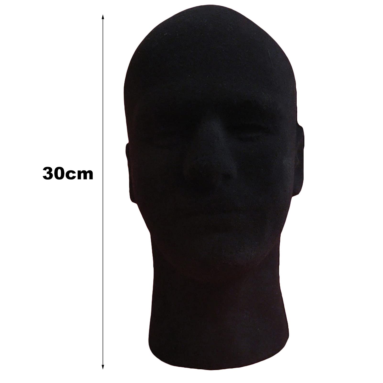 Remorui Adjustable Wig Display Stand with Glasses & Headset Holder - Safe & Durable Mannequin Head for Salon, Cosplay, and Wig Styling