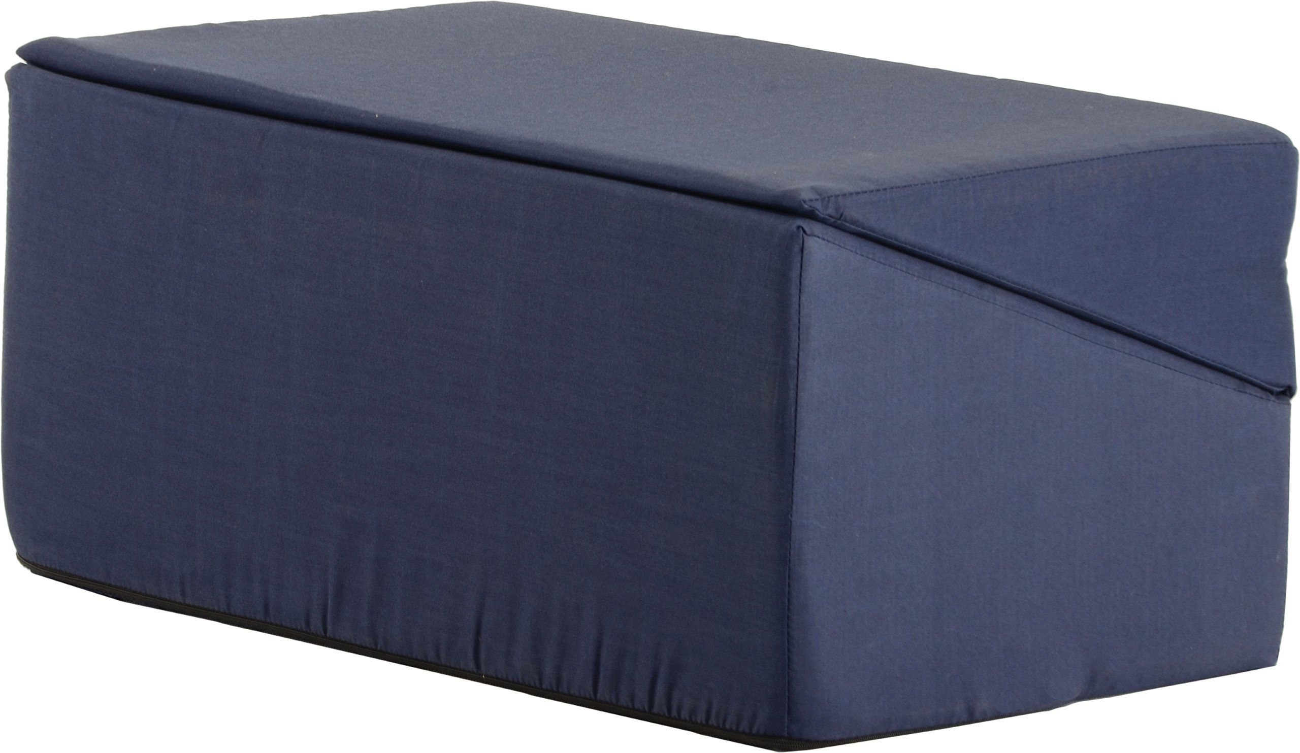 NOVA Medical Folding Bed Wedge Pillow - Adjustable Support for Sleeping, Reading & Laptop Use - Blue Orthopedic Cushion for Back Pain Relief & Comfort