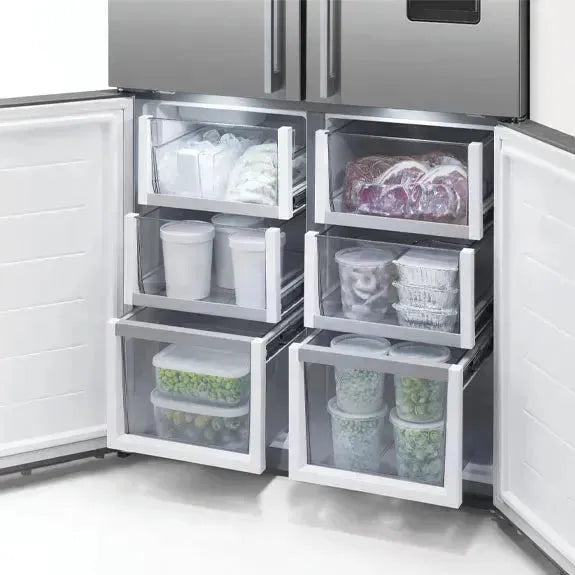 Fisher & Paykel 538L Quad Door Refrigerator - Stainless Steel French Door Fridge with Spacious Interior, Energy Efficient, Perfect for Large Families & Entertaining