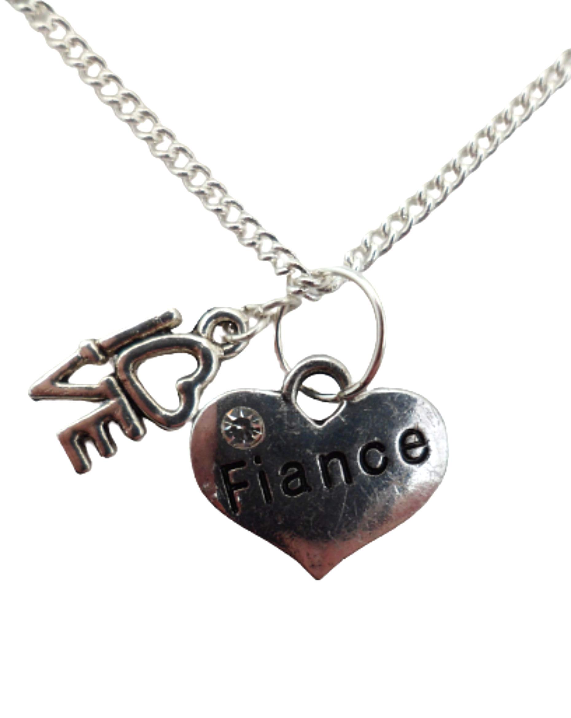 Elegant Silver Plated Heart Charm Necklace for Women - Romantic Fiance Gift Idea for Anniversary, Valentine's Day & Special Occasions