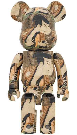 MEDICOM TOY BE@RBRICK Toshusai Sharaku 1000% Bearbrick Collectible Figure - Limited Edition Japanese Art Vinyl Toy for Display & Collection - Perfect for Anime Fans, Art Lovers & Home Decor