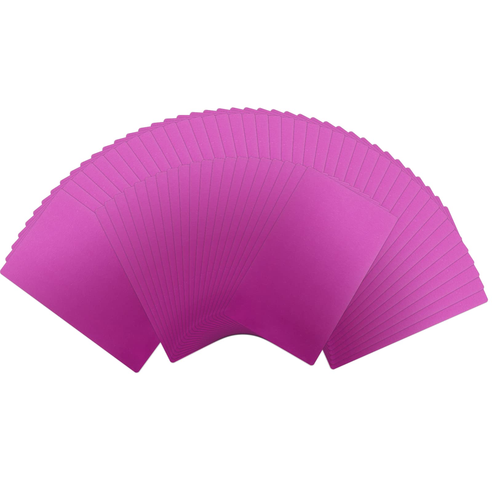 Premium Purple Metal Business Cards - 60 PCS Laser Engraved Sublimation Blanks for Custom DIY Name Cards, Gift Tags & Office Supplies (3.38
