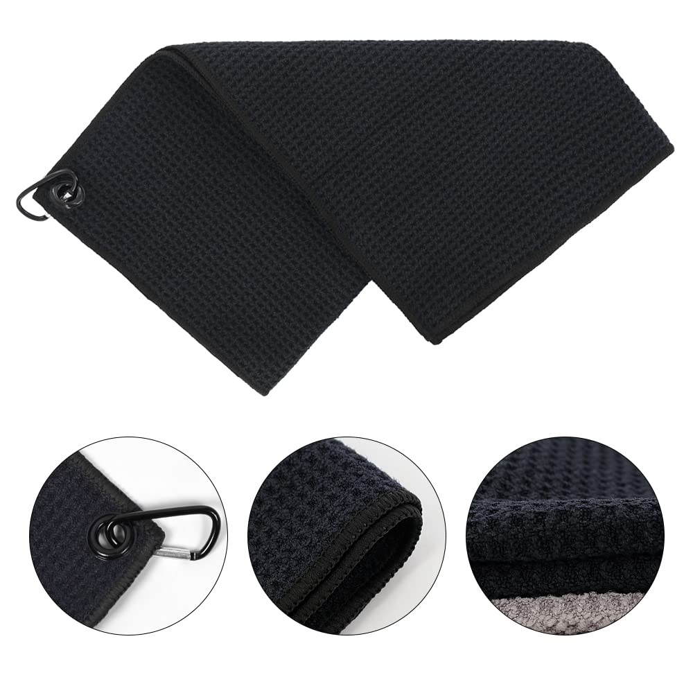 Myartte 2-Pack Premium Microfiber Golf Towels - 16