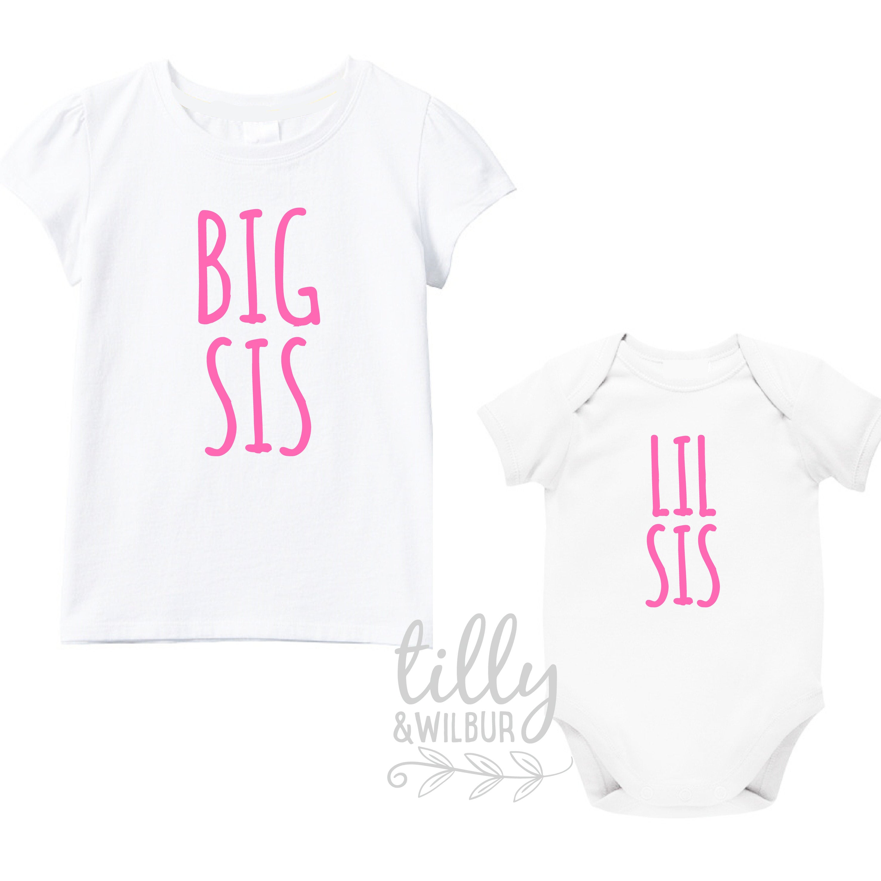 Big Sis Lil Sis Matching Outfits - Cute Sister Sets for Family Photos & Special Occasions