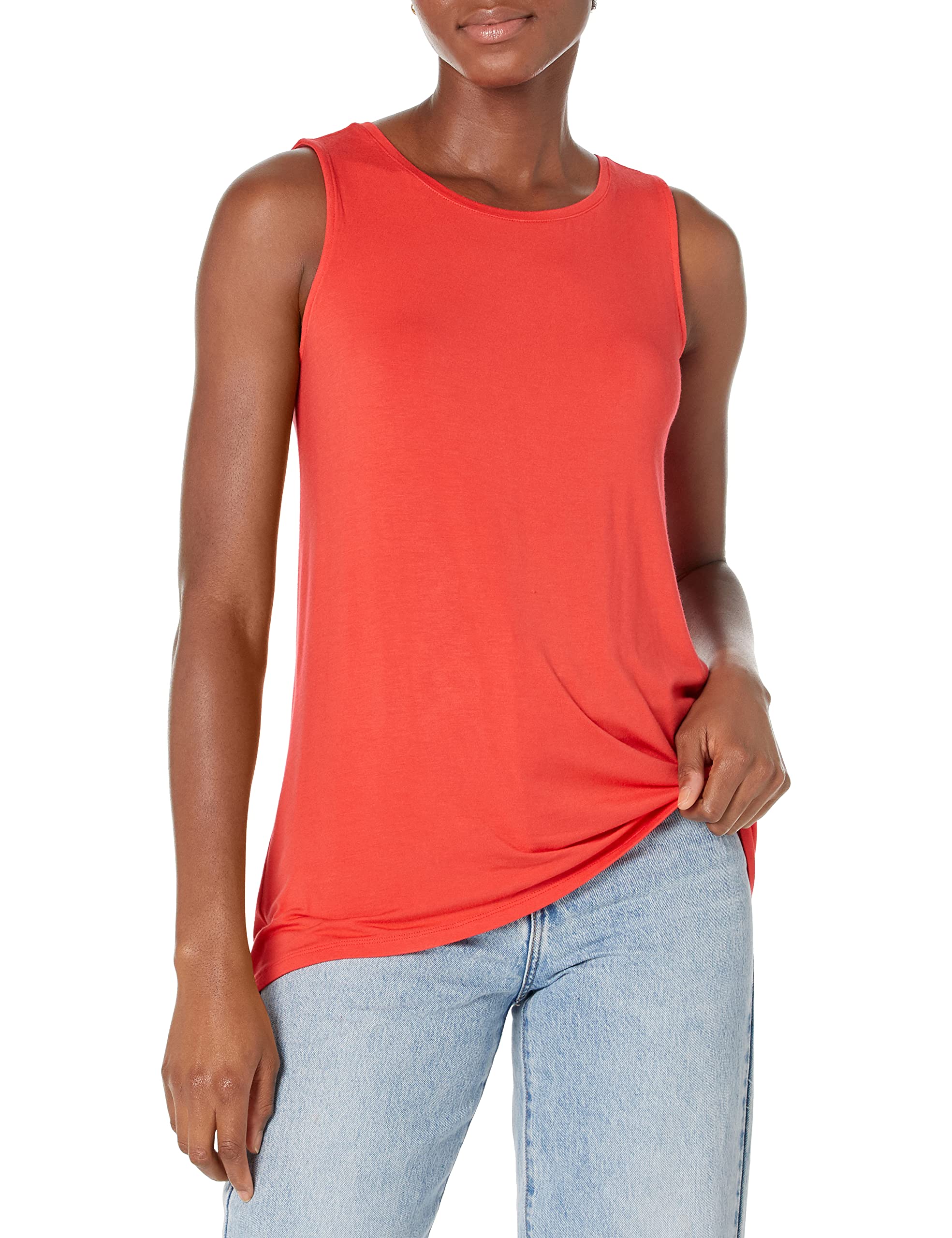 Amazon Essentials Women's Swing Tank Top - Plus Size Comfortable Casual T-Shirt for Summer, Yoga, Workout & Everyday Wear