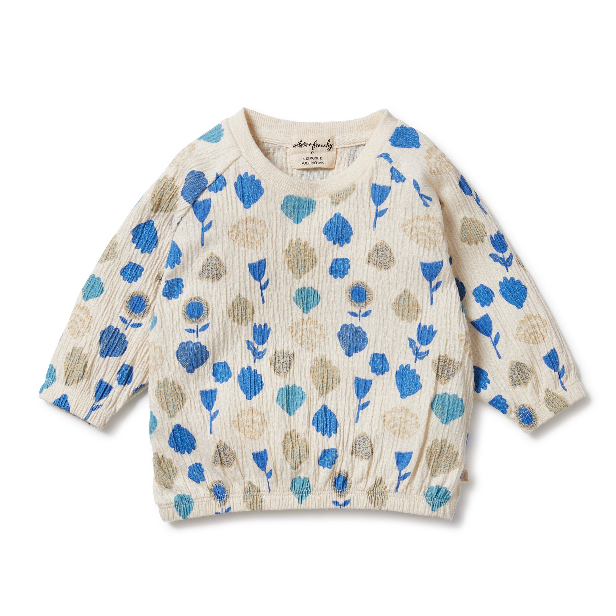 Ocean Breeze Crinkle Sweat - Soft & Stylish Women's Sweatshirt for Casual Wear, Loungewear & Outdoor Activities