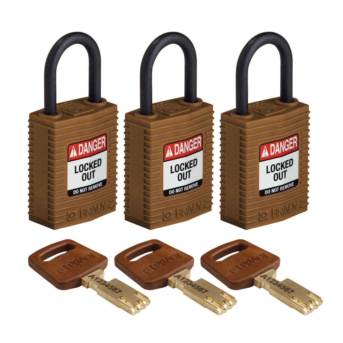 Brady SafeKey Lockout Padlock - 1.0