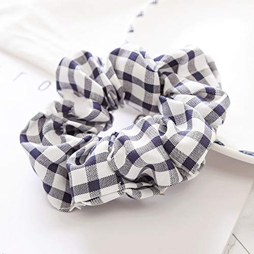 Elegant Plaid Elastic Hair Bands - Simple Women's Headwear, Scrunchies, Hair Ropes & Rubber Band Accessories for Casual, Office & Outdoor Styling