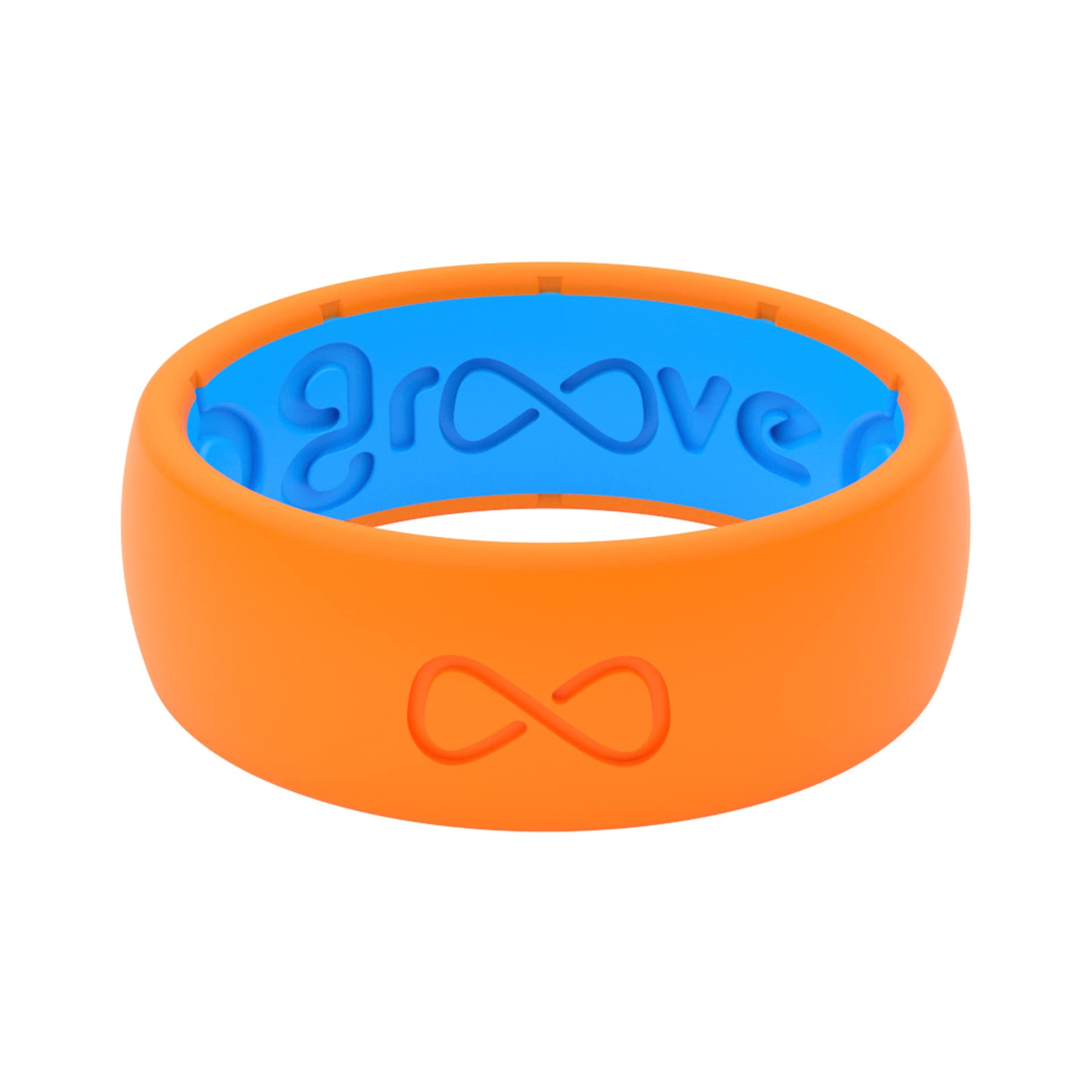 Groove Life Solid Silicone Ring for Men - Breathable Rubber Wedding Band with Lifetime Warranty, Unique Comfort Fit Design - Perfect for Active Lifestyles, Gym, Swimming & Outdoor Adventures