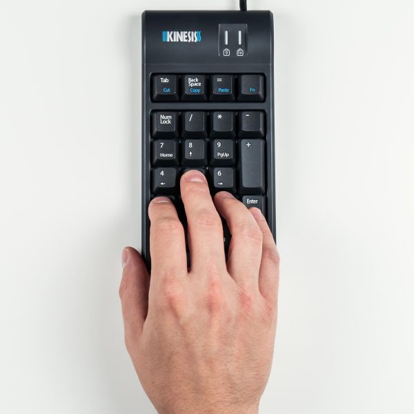 Kinesis Freestyle2 Numeric Keypad - Ergonomic Split Mechanical Keyboard for Programmers & Gamers - Perfect for Office Work, Coding & Gaming Setup
