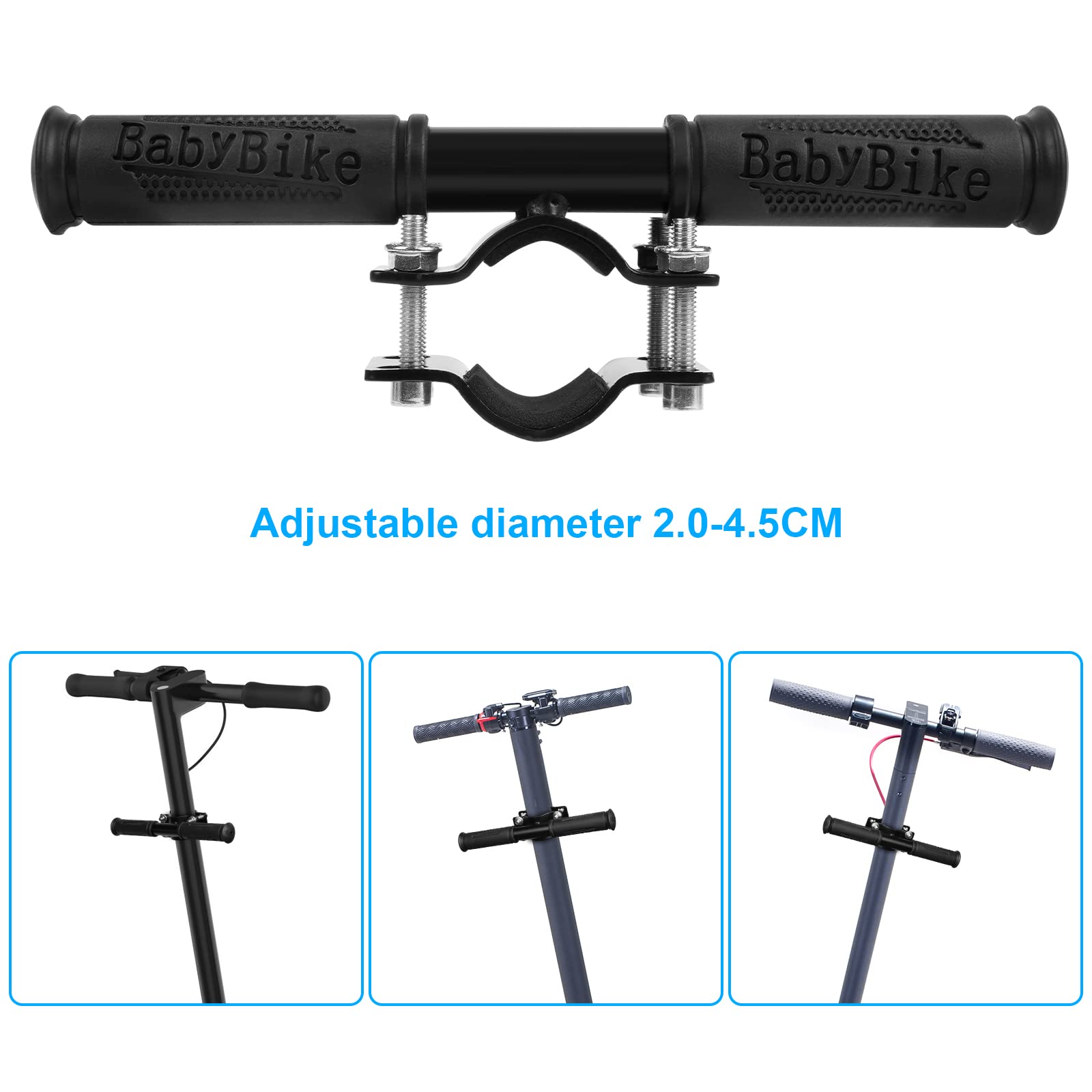 Kids Electric Scooter Handlebar - Adjustable Child-Safe Handrail with Aluminum Alloy Grip for Xiaomi Mijia M365 Scooter & Skateboard Accessories | Perfect for Commuting, School Rides & Outdoor Adventures