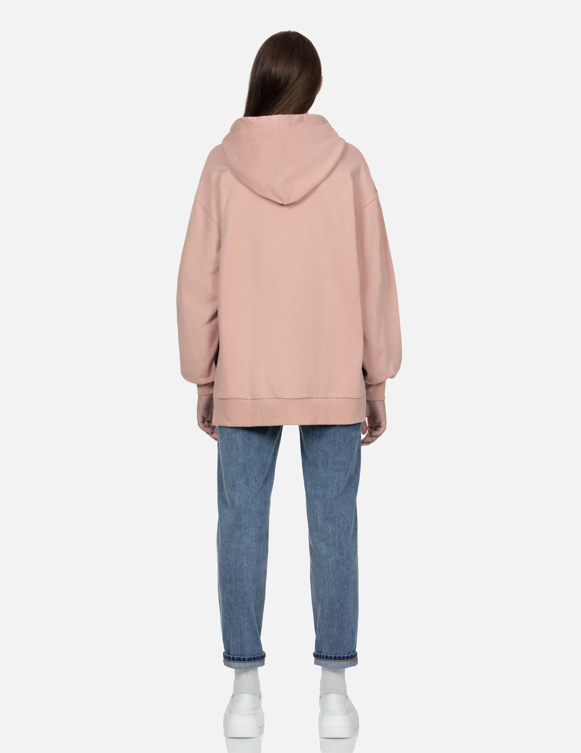 Daruma Floral Seagull Print Oversized Sweatshirt - Women's Japanese Style Loose Fit Pullover Hoodie for Casual Wear, Street Fashion & Loungewear