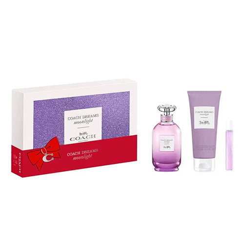Coach Dreams Moonlight 3-Piece Gift Set for Women - Luxury Perfume, Body Lotion & Shower Gel - Perfect for Birthdays, Anniversaries & Special Occasions