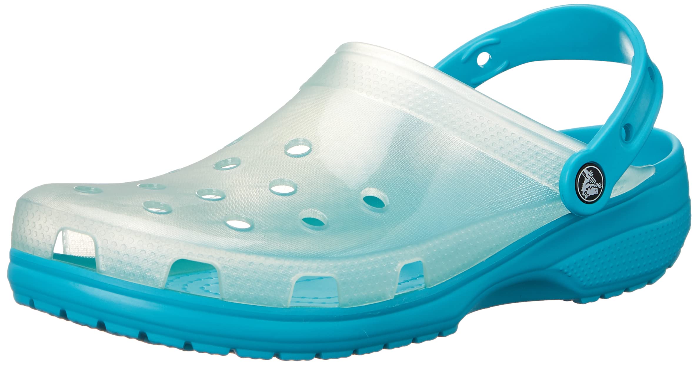 Crocs Unisex Classic Translucent Clogs for Men & Women - Comfortable Slip-On Shoes for Beach, Pool, Garden & Casual Wear