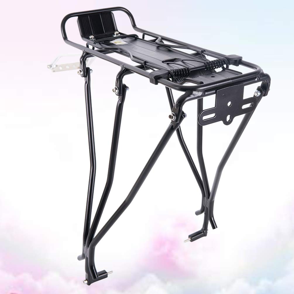 Adjustable Rear Bike Luggage Rack Carrier - Universal Fit for Fixie, Mountain & Road Bikes - Heavy Duty Cargo Rack for Commuting, Touring & Outdoor Adventures