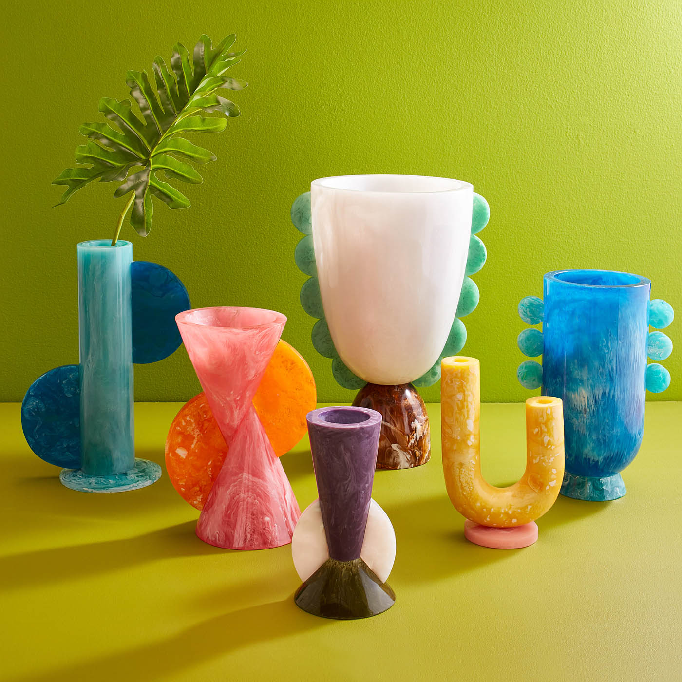 Mustique Cone Vase - Modern Ceramic Home Decor for Living Room, Dining Table & Wedding Centerpieces - Elegant Floral Arrangement Vase for Flowers & Plants