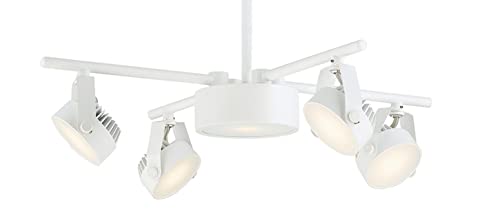 Eurofase 120V White Finish Track Lighting Kit - Modern Adjustable Ceiling Lights for Living Room, Kitchen, and Retail Spaces