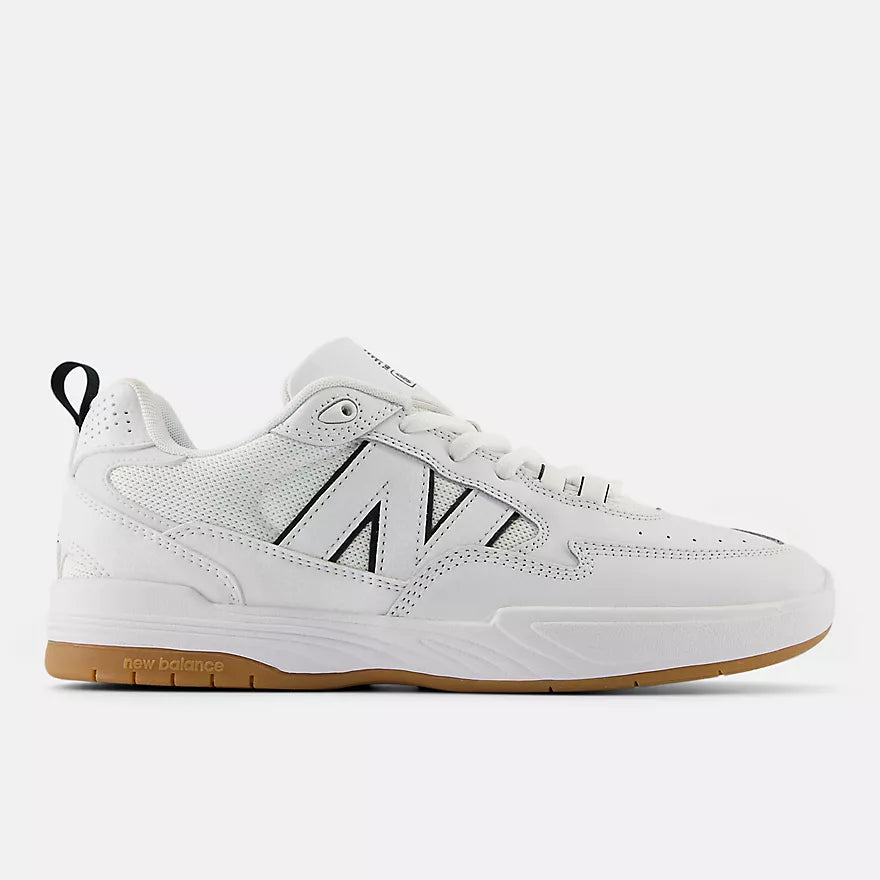 New Balance Numeric 808 Tiago Lemos Skateboarding Shoes - White/Black - High-Performance Skate Shoes for Street & Park Riding
