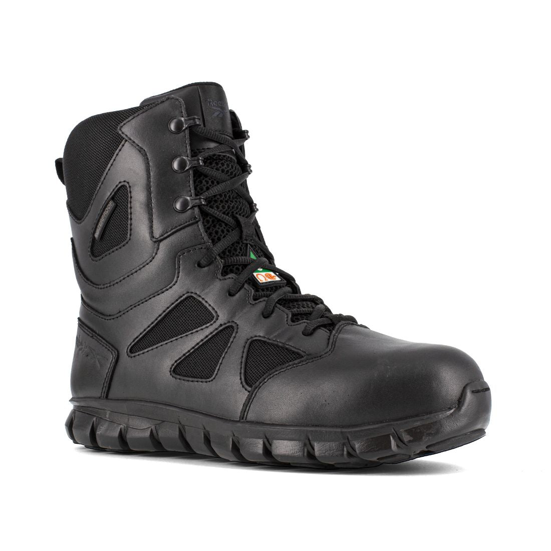 Reebok Sublite Cushion Tactical Composite Toe Safety Boots for Men - Black IB8800 | Lightweight Work Boots with Shock Absorption | Perfect for Construction, Warehouse & Industrial Work