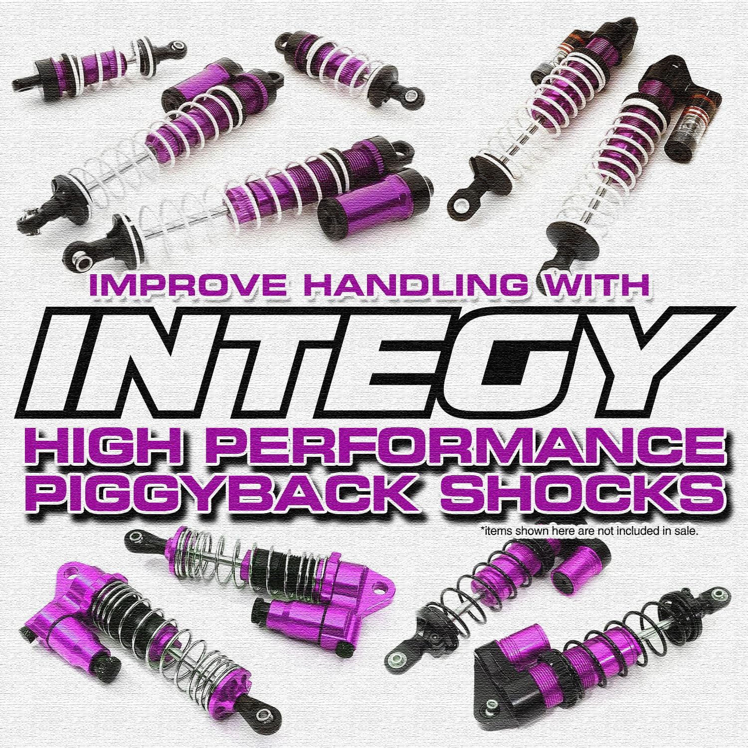 Integy RC Secured Body Clips (4-Pack) with 115mm Connecting Link for 1/10 Scale RC Cars - Durable Fasteners for Off-Road Bashing & Crawler Racing