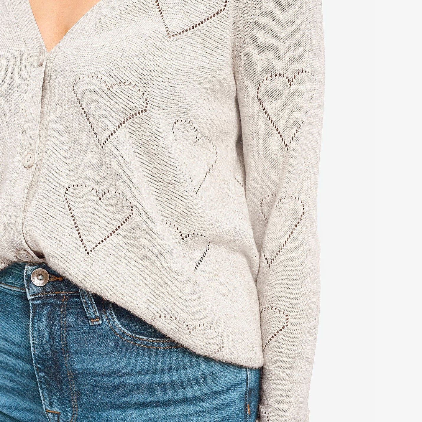 Alamo Cardigan for Women - Soft Oat Heather Knit Sweater | Cozy Fall & Winter Layering Piece | Perfect for Casual Outfits & Office Wear