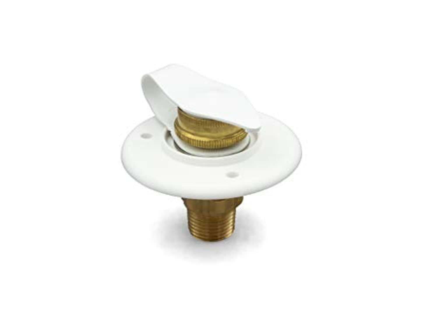 Thetford RV Water Inlet Flusher Replacement Part - Polar White (PN 94234) | B&B Molders Camper Accessories Without Check Valve | Perfect for RV Toilet Maintenance & Camper Plumbing Repairs