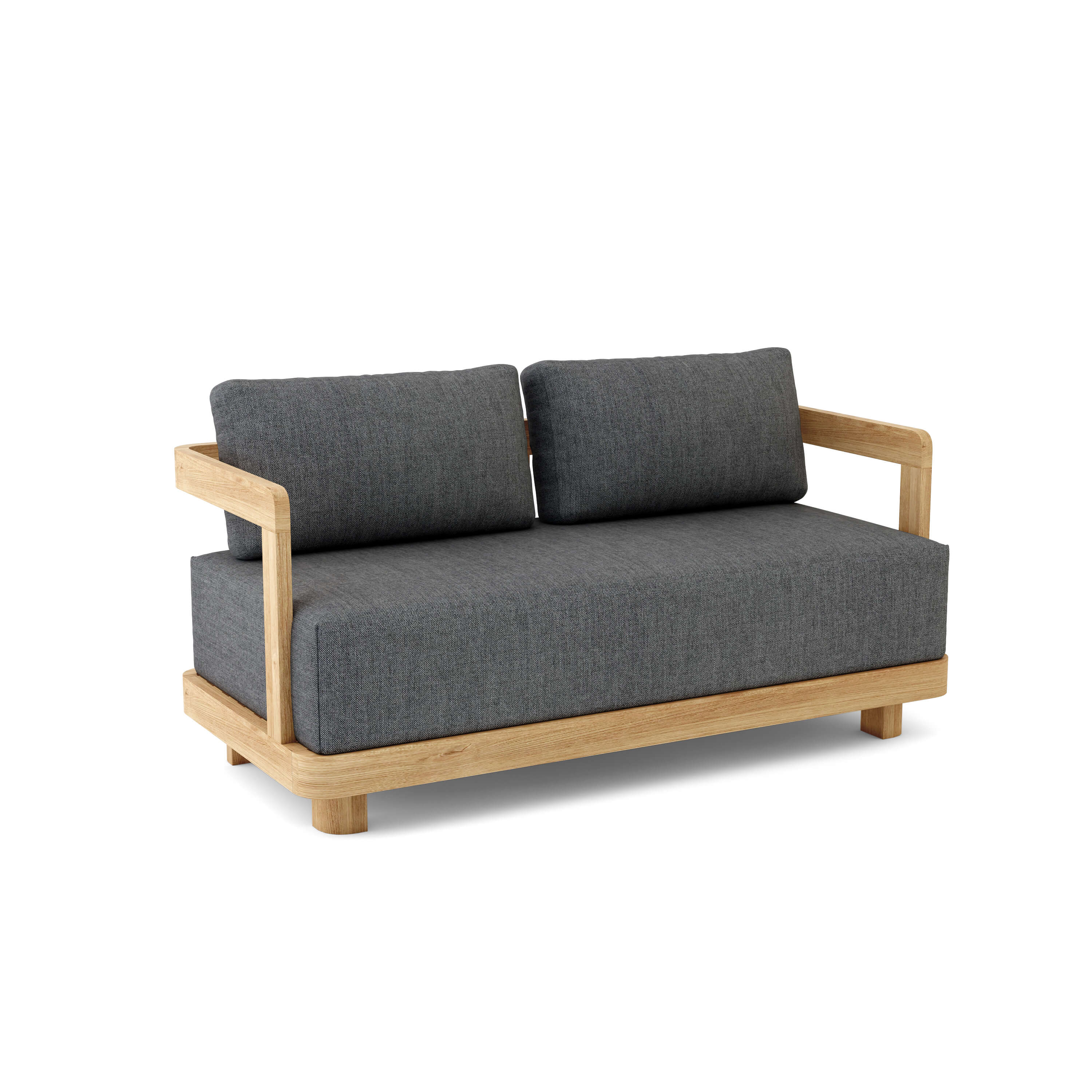 Granada Deep Seating Loveseat - Comfortable Outdoor Patio Sofa for Two, Weather-Resistant Cushioned Loveseat with Sturdy Frame - Perfect for Backyard, Garden, Poolside or Deck Relaxation