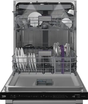 Beko DDT39432X 16 Place Settings Stainless Steel Dishwasher with WiFi Connectivity - 39 dB Ultra Quiet, Top Control Panel - Perfect for Large Families & Open Kitchen Spaces