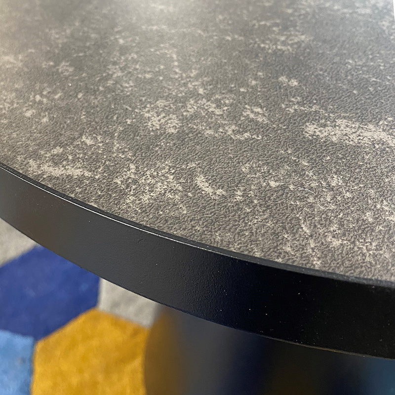 SOLI Black Side Table 45cm - Modern End Table for Living Room, Bedroom, or Office - Compact & Stylish Accent Table