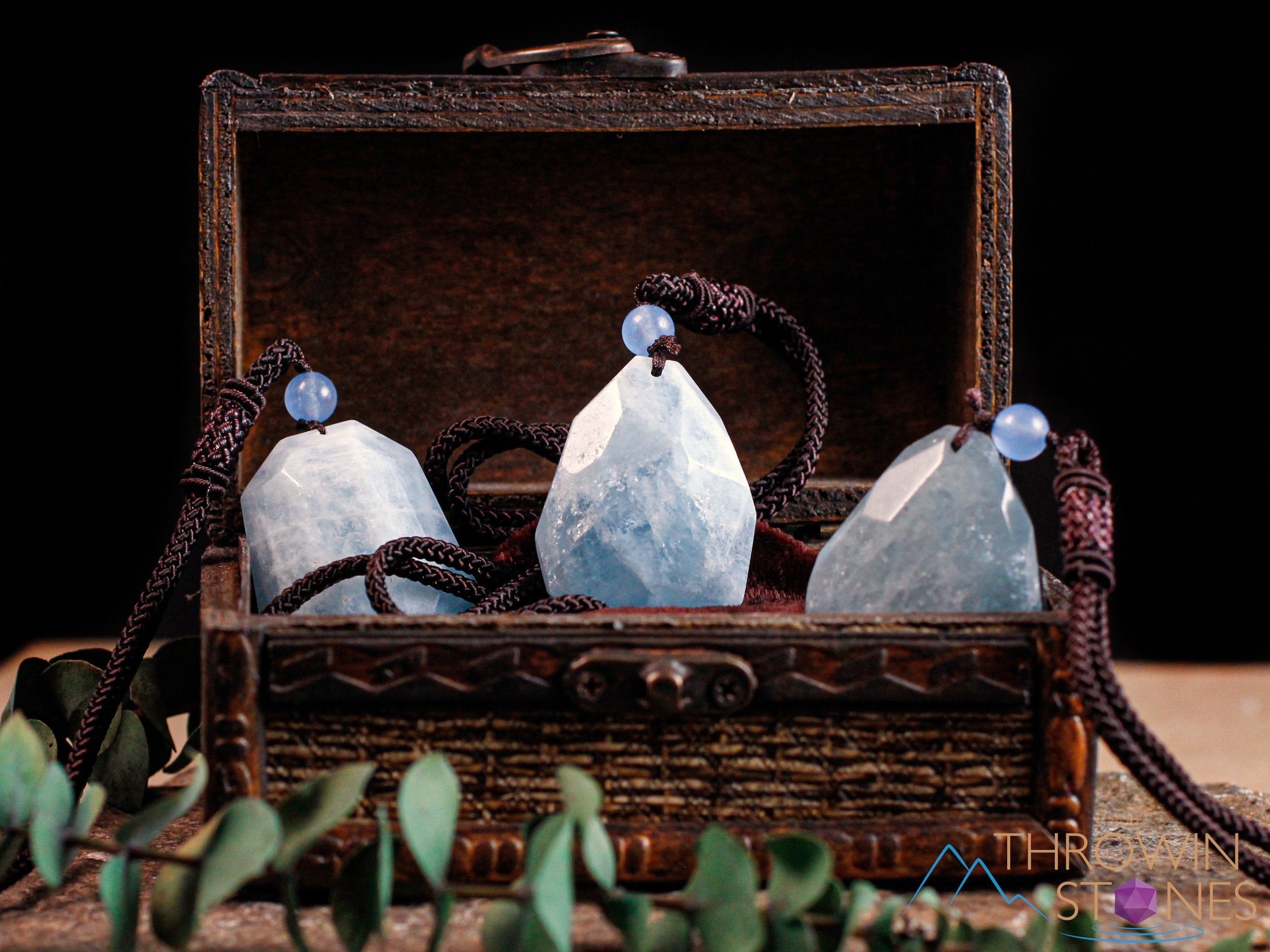 Aquamarine Crystal Necklace - Handmade Healing Stone Pendant with Birthstone Charm for Women | Perfect for Gifts, Meditation & Spiritual Healing