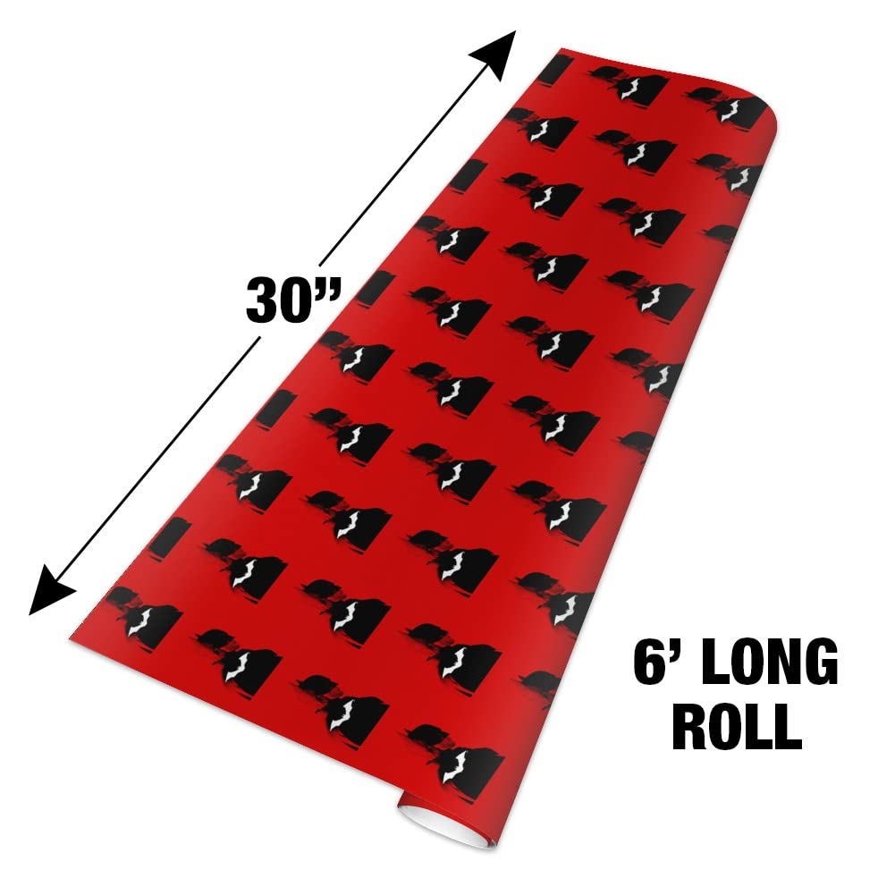 The Batman Batarang Gift Wrap Paper Roll - Premium Superhero Wrapping Paper for Birthday, Christmas & Party Gifts - DC Comics Inspired Design for Fans & Collectors