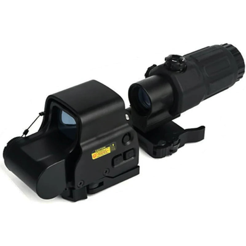 G33+558 Holographic Collimator Sight with Quick Detach Side Mount | 553 Reflex Red Dot Scope for Hunting & Tactical Shooting | Perfect for AR15, Rifle, and Outdoor Adventures