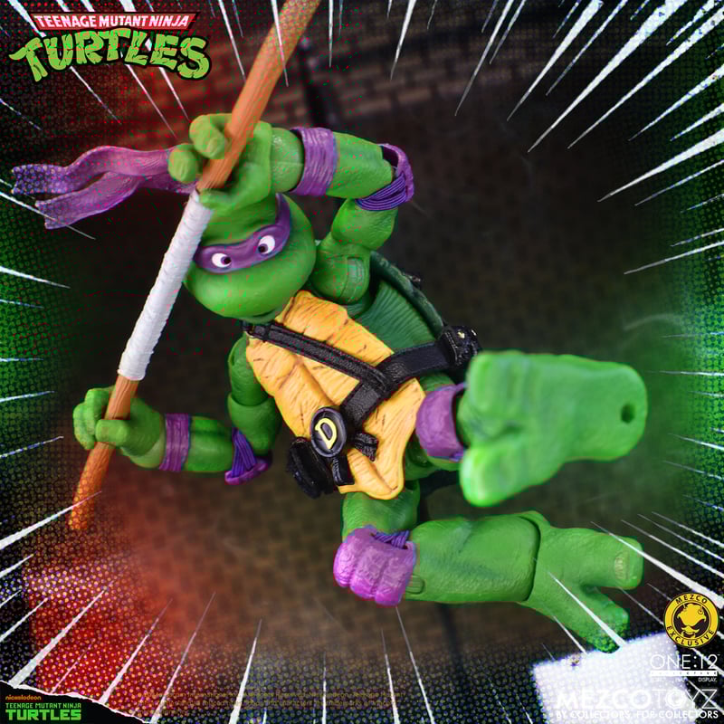 Teenage Mutant Ninja Turtles Deluxe Animated Series Action Figure - Mezco One:12 Collective - Collectible TMNT Toy for Fans & Display - Perfect for Gifts, Collections & Home Decor