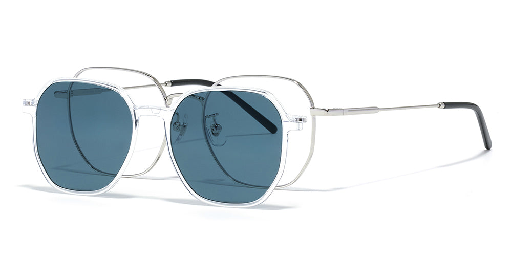 JINS Switch FASHION Metal Frame Glasses - Lightweight 220mm Wide 96mm Lens for Men & Women | Perfect for Reading, Computer Work & Daily Wear