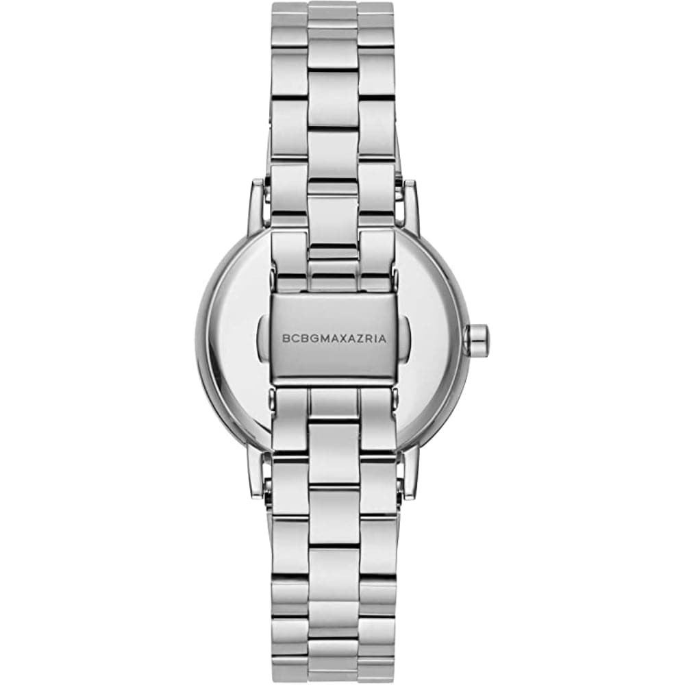 BCBGMAXAZRIA Women's Quartz Silver Stainless Steel Watch BG50822001 - Elegant Timepiece for Office, Party & Everyday Wear